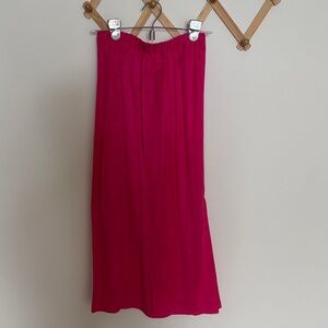 H&M Vibrant Pink Midi Skirt